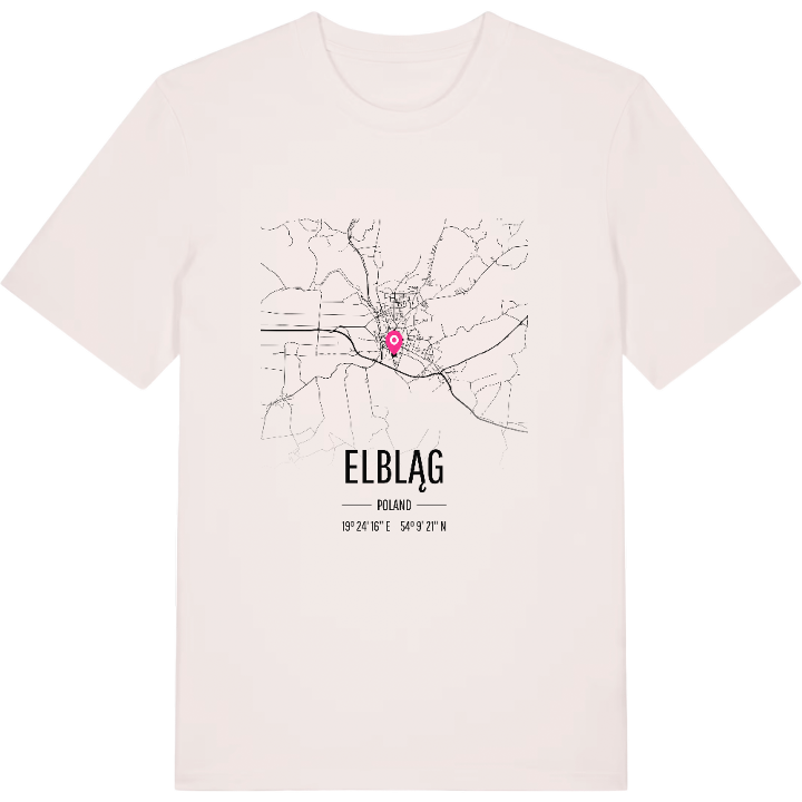 Elbląg karta t-shirt – t-shirt från PinShirt
