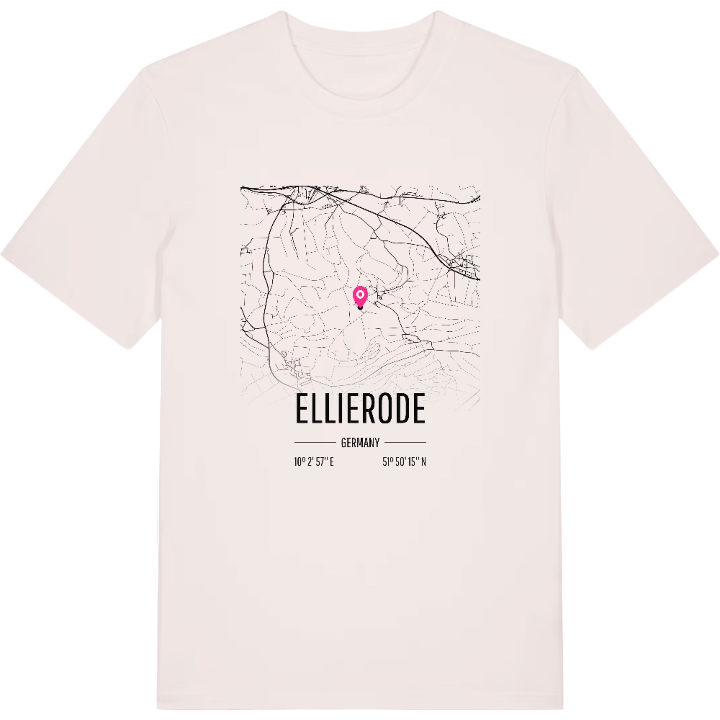 Ellierode karta t-shirt – t-shirt från PinShirt