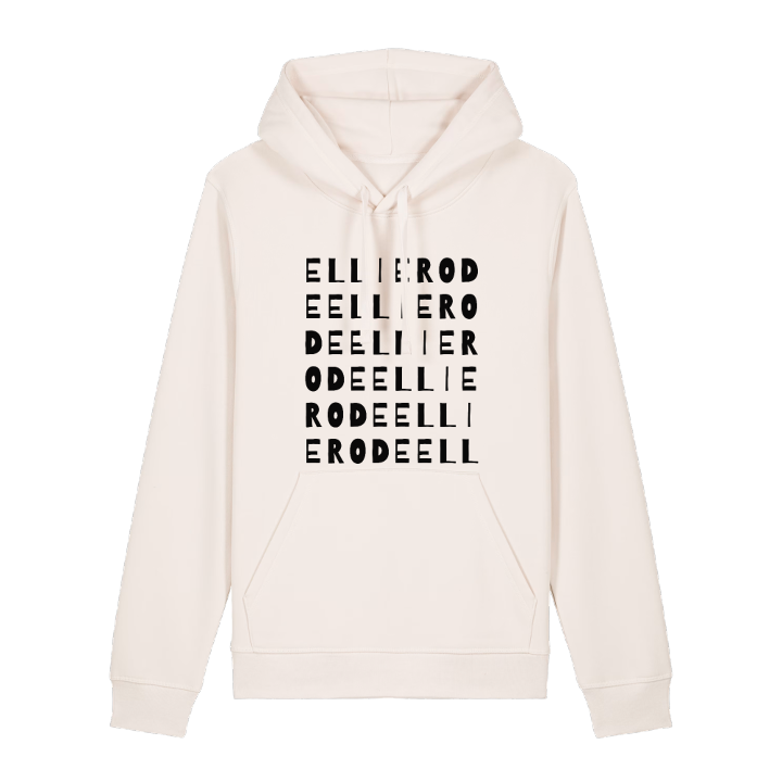 Ellierode ordlek hoodie – hoodie från PinShirt