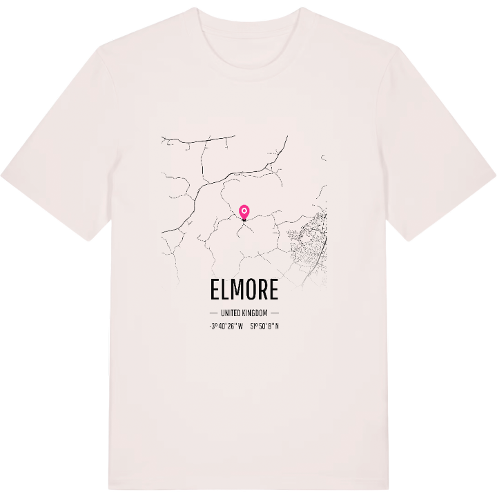 Elmore karta t-shirt – t-shirt från PinShirt