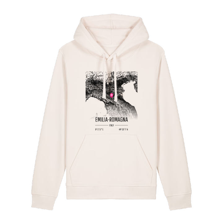 Emilia-Romagna karta hoodie – hoodie från PinShirt