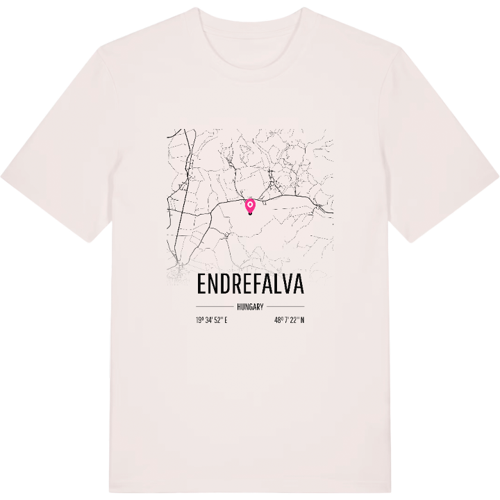 Endrefalva karta t-shirt – t-shirt från PinShirt