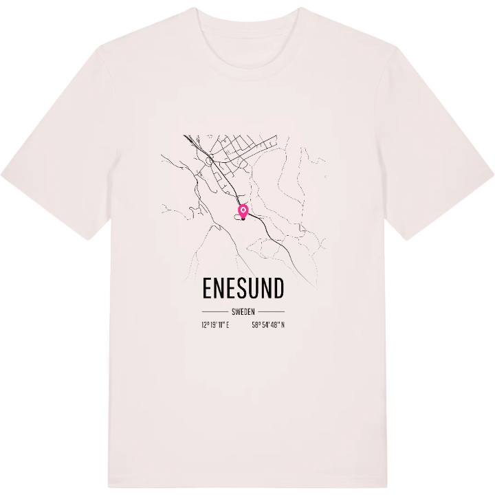 Enesund karta t-shirt – t-shirt från PinShirt