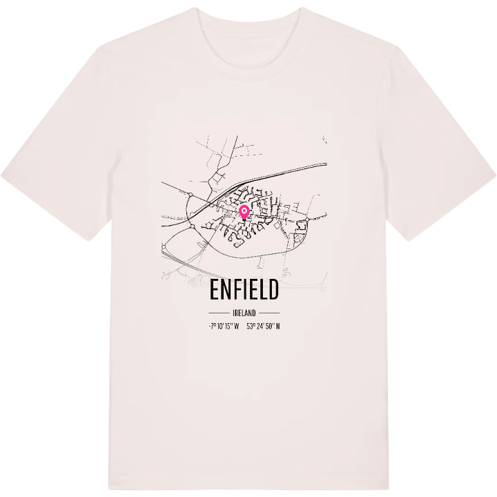 Enfield karta t-shirt – t-shirt från PinShirt