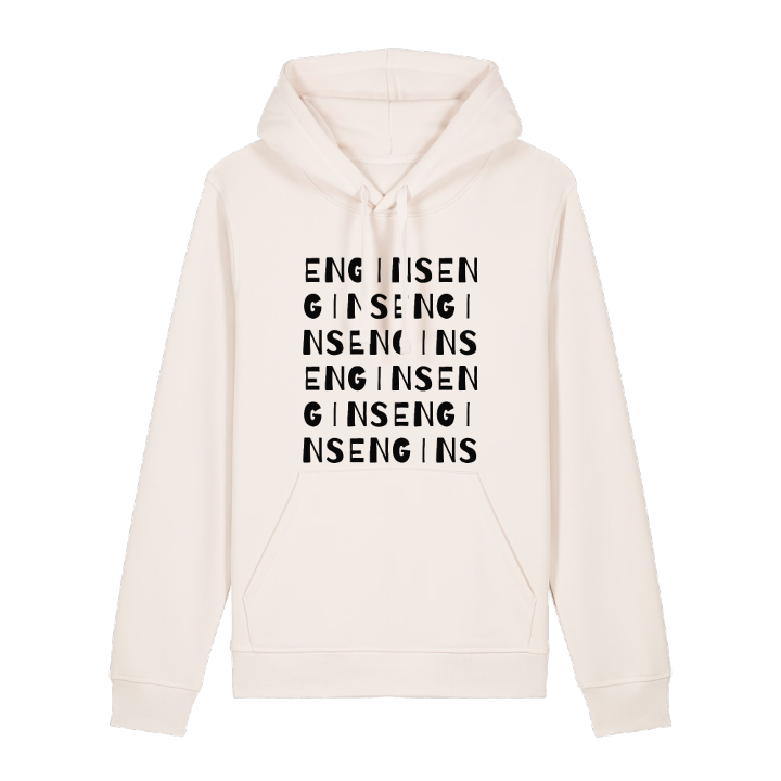 Engins ordlek hoodie – hoodie från PinShirt