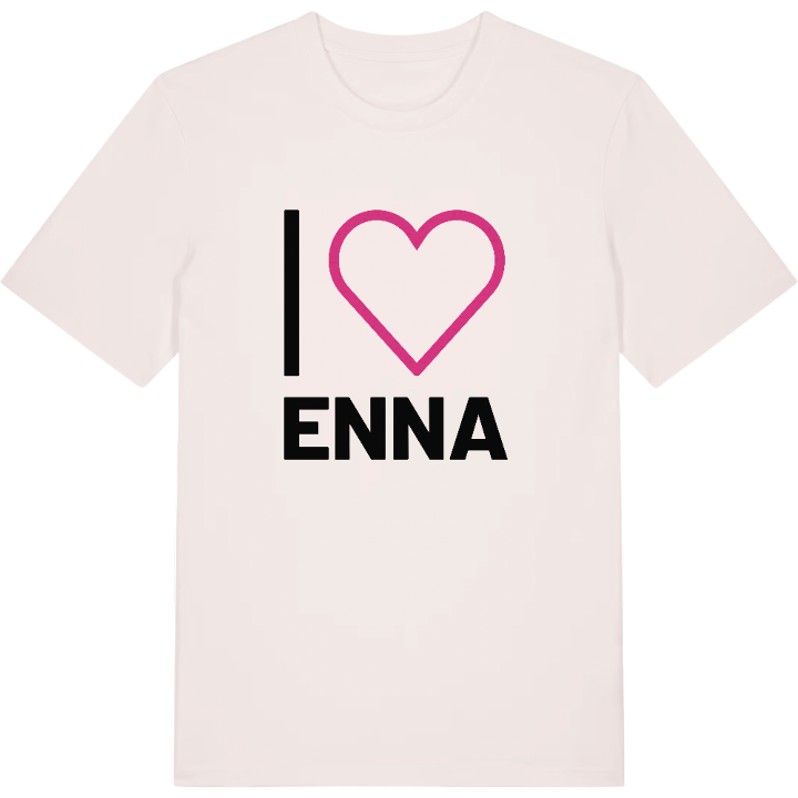 Jag älskar Enna t-shirt stort tryck – t-shirt från PinShirt