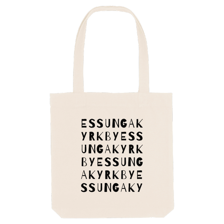 Essunga Kyrkby ordlek tygkasse – tygkasse från PinShirt