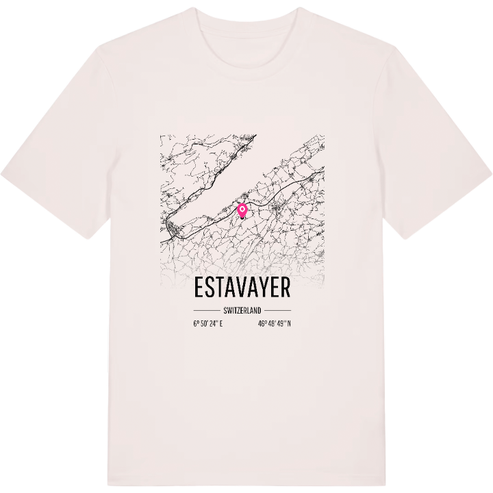 Estavayer karta t-shirt – t-shirt från PinShirt