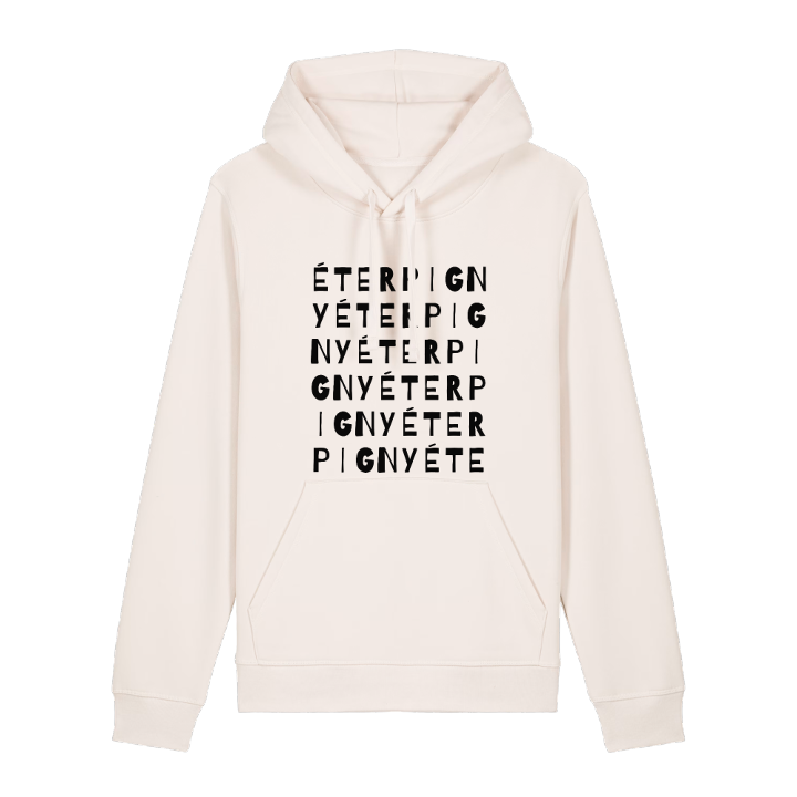 Éterpigny ordlek hoodie – hoodie från PinShirt
