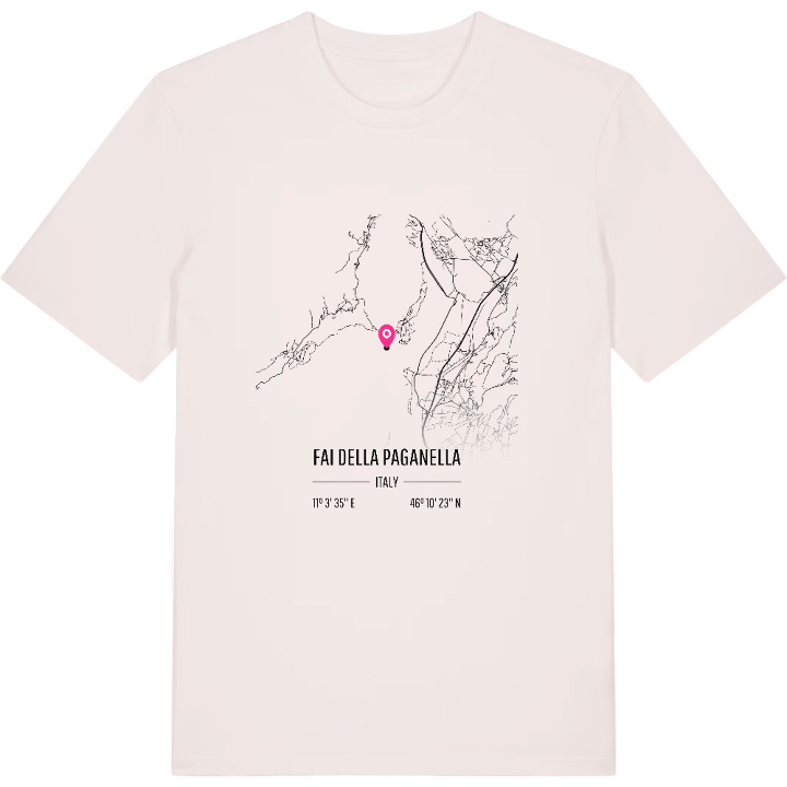 Fai della Paganella karta t-shirt – t-shirt från PinShirt