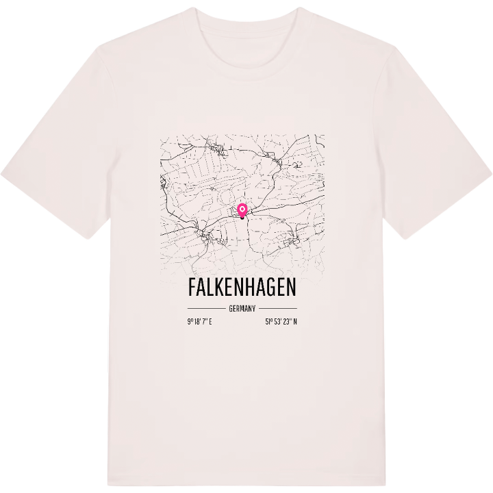 Falkenhagen karta t-shirt – t-shirt från PinShirt