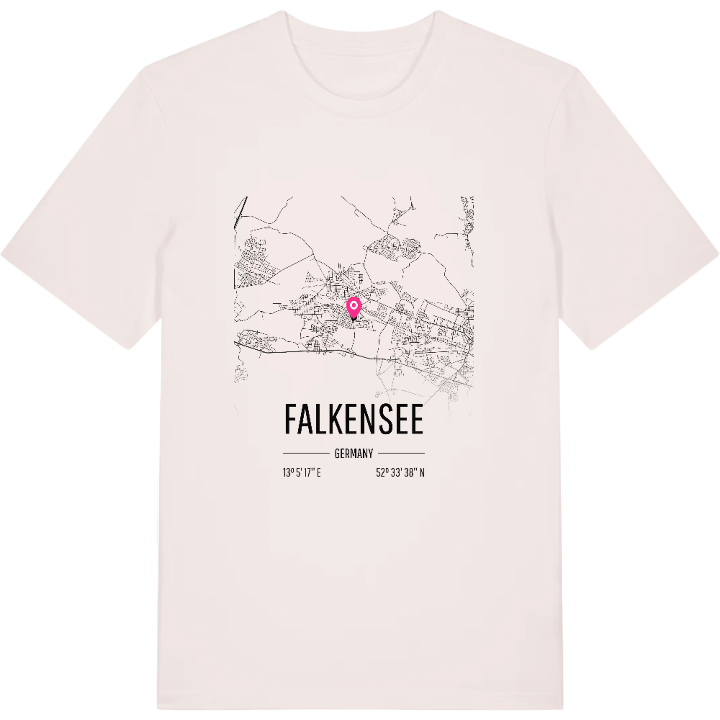 Falkensee karta t-shirt – t-shirt från PinShirt