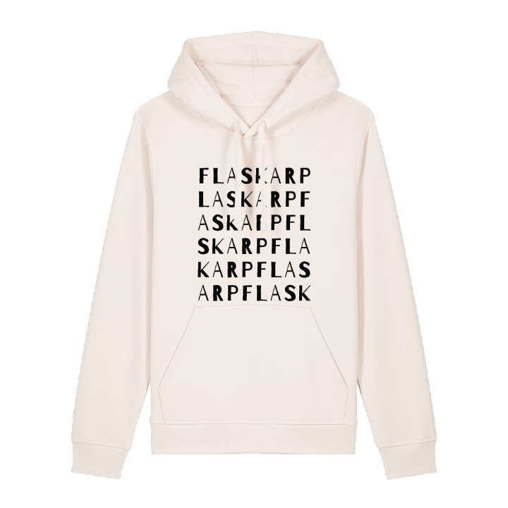 Flaskarp ordlek hoodie – hoodie från PinShirt