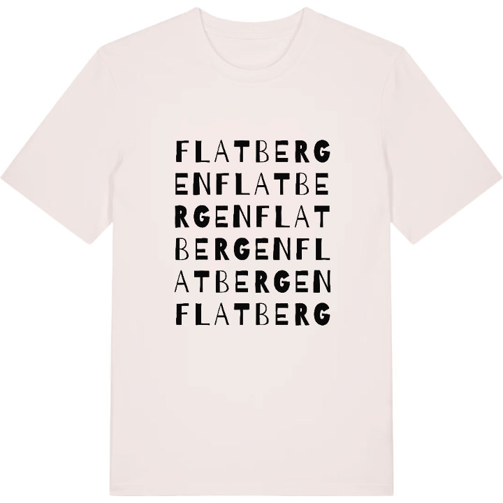Flatbergen ordlek t-shirt – t-shirt från PinShirt
