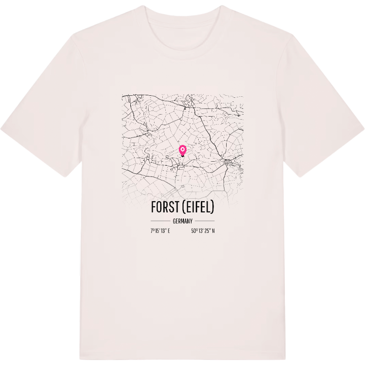 Forst (Eifel) karta t-shirt – t-shirt från PinShirt