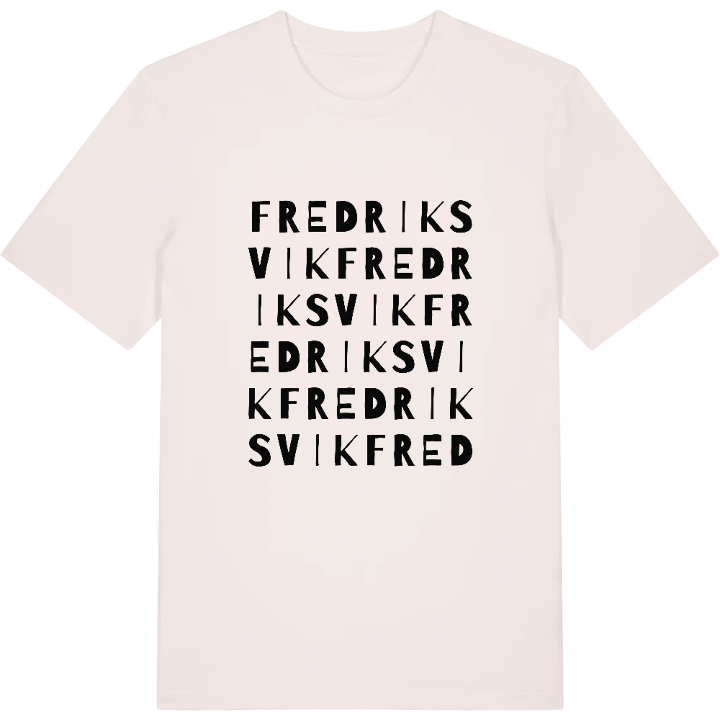 Fredriksvik ordlek t-shirt – t-shirt från PinShirt