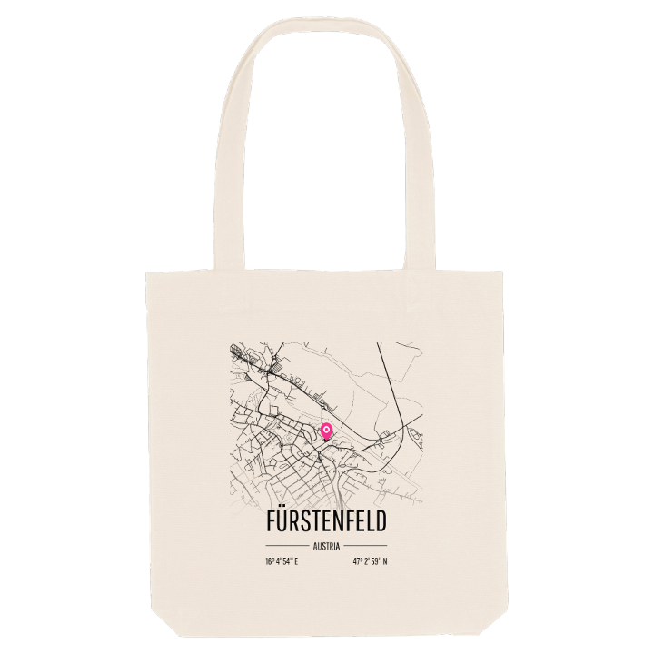 Fürstenfeld karta tygkasse – tygkasse från PinShirt