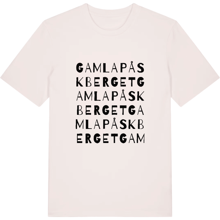 Gamla Påskberget ordlek t-shirt – t-shirt från PinShirt