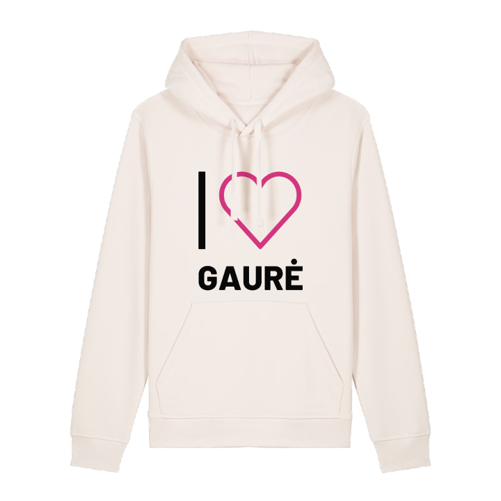 Jag älskar Gaurė hoodie stort tryck – hoodie från PinShirt