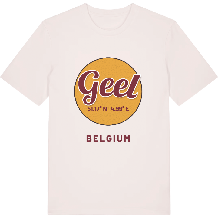 Geel cirkel t-shirt – t-shirt från PinShirt