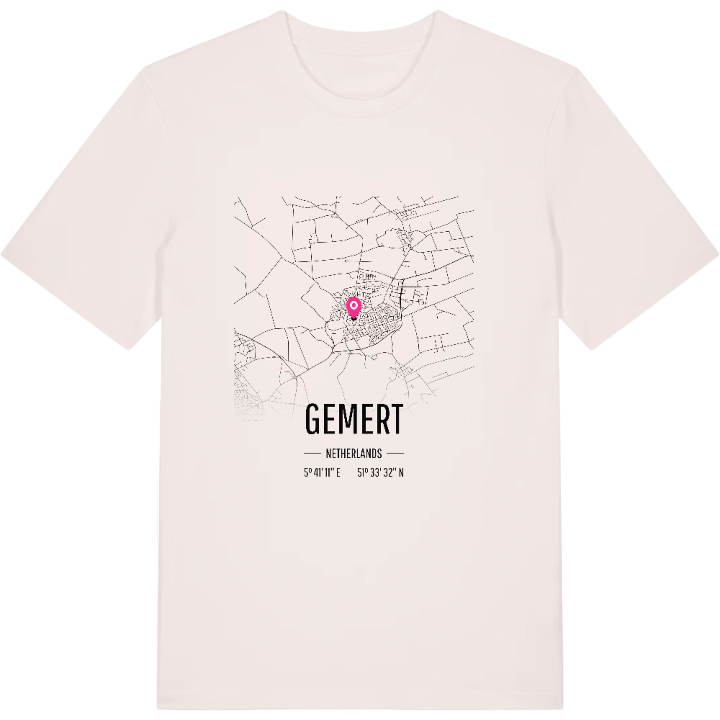 Gemert karta t-shirt – t-shirt från PinShirt