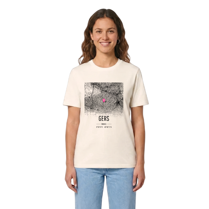 Gers karta t-shirt – t-shirt från PinShirt
