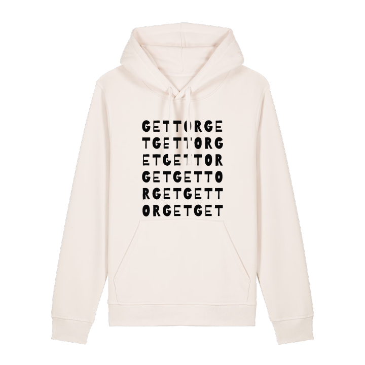 Gettorget ordlek hoodie – hoodie från PinShirt
