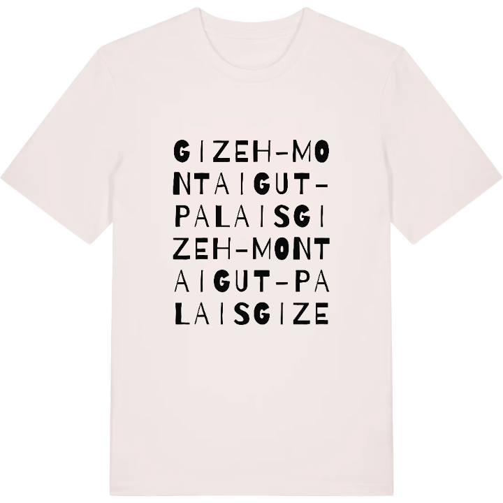 Gizeh-Montaigut - Palais ordlek t-shirt – t-shirt från PinShirt