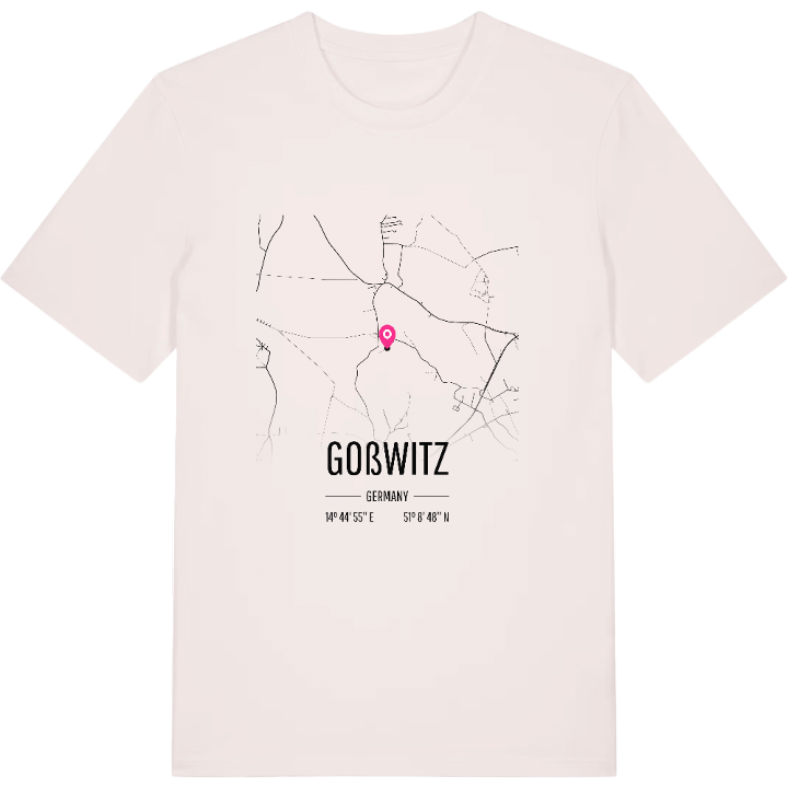 Goßwitz karta t-shirt – t-shirt från PinShirt