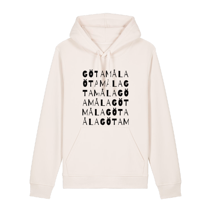Götamåla ordlek hoodie – hoodie från PinShirt
