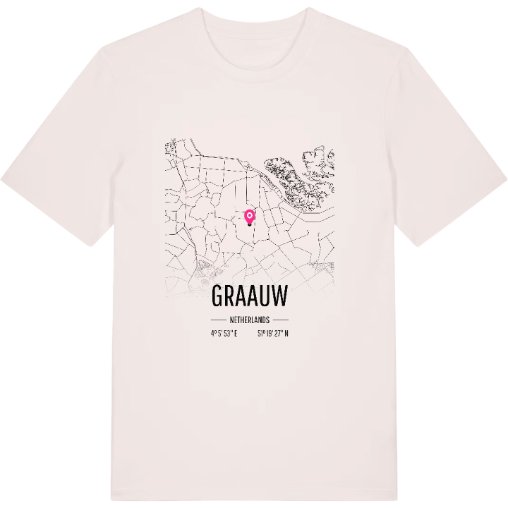 Graauw karta t-shirt – t-shirt från PinShirt