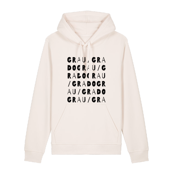 Grau / Grado ordlek hoodie – hoodie från PinShirt