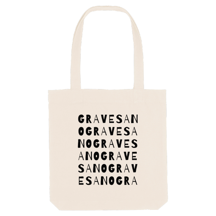 Gravesano ordlek tygkasse – tygkasse från PinShirt