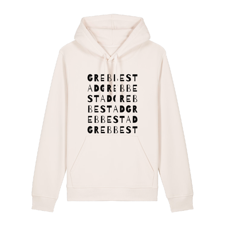 Grebbestad ordlek hoodie – hoodie från PinShirt