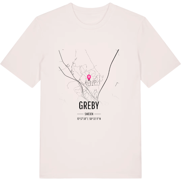 Greby karta t-shirt – t-shirt från PinShirt