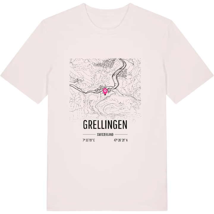 Grellingen karta t-shirt – t-shirt från PinShirt