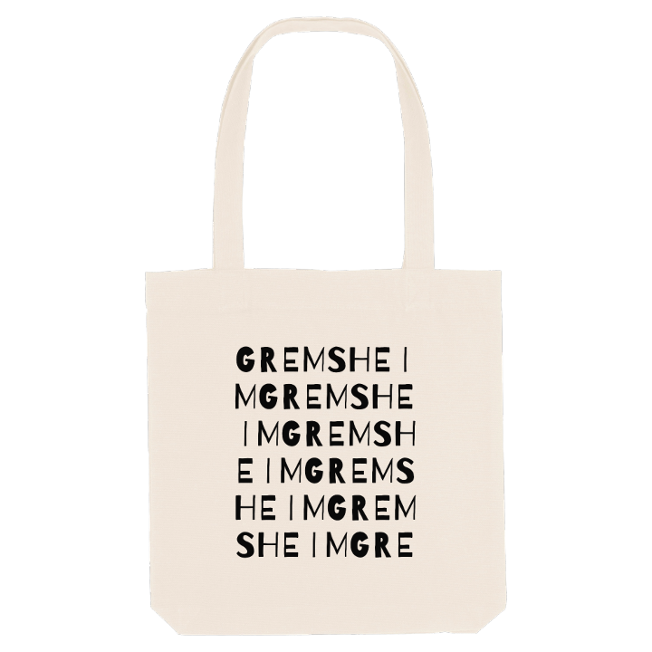 Gremsheim ordlek tygkasse – tygkasse från PinShirt