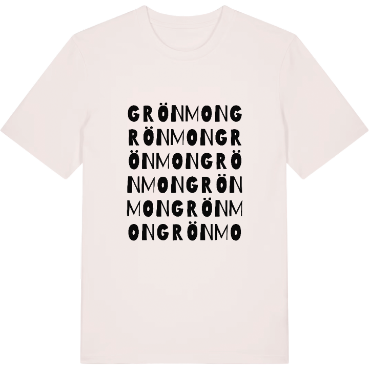Grönmon ordlek t-shirt – t-shirt från PinShirt