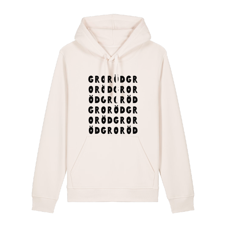 Groröd ordlek hoodie – hoodie från PinShirt