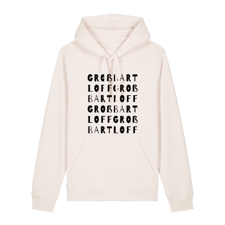 Großbartloff ordlek hoodie – hoodie från PinShirt