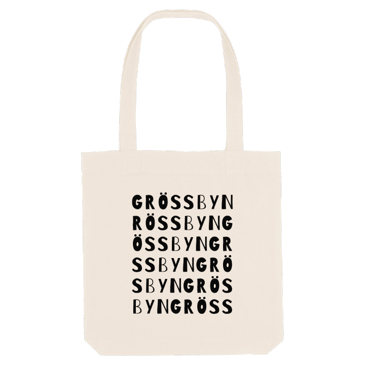 Grössbyn ordlek tygkasse – tygkasse från PinShirt