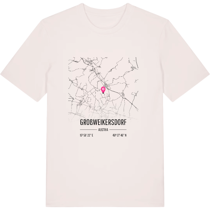 Großweikersdorf karta t-shirt – t-shirt från PinShirt