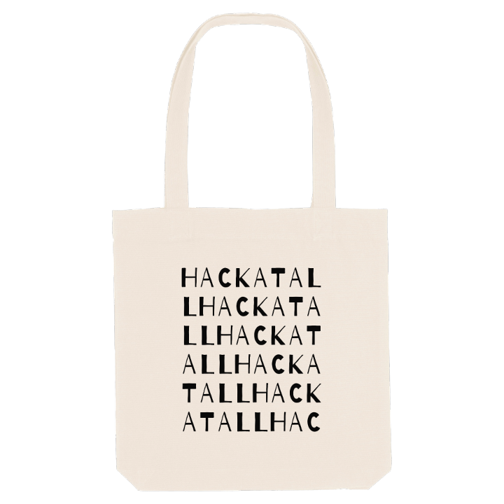 Hackatall ordlek tygkasse – tygkasse från PinShirt