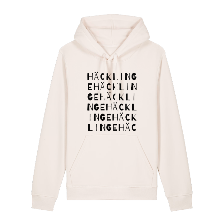 Häcklinge ordlek hoodie – hoodie från PinShirt