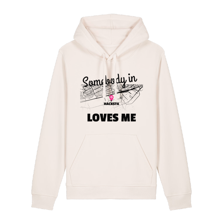 Någon i Hacksta älskar mig hoodie – hoodie från PinShirt