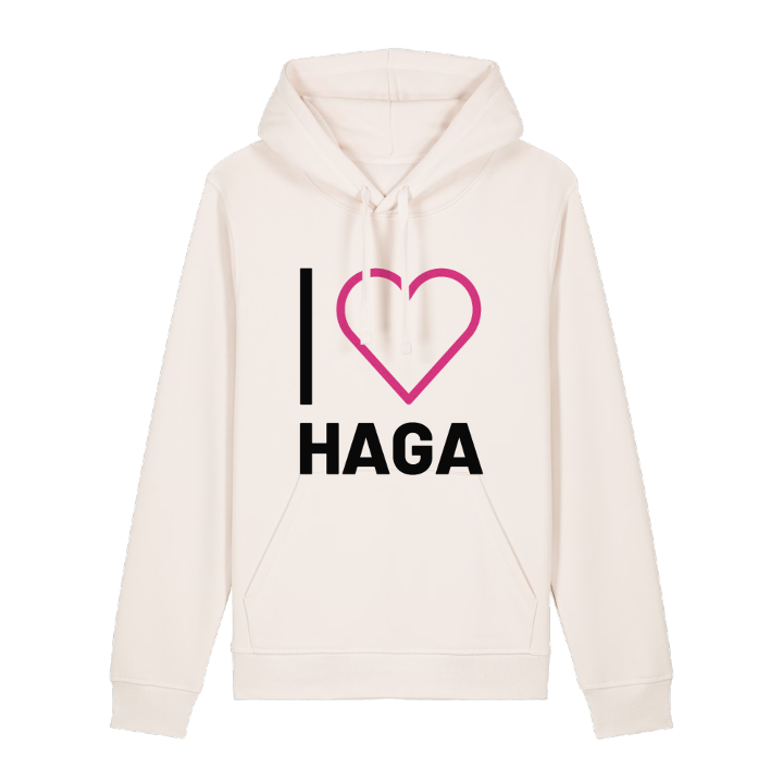 Jag älskar Haga hoodie stort tryck – hoodie från PinShirt