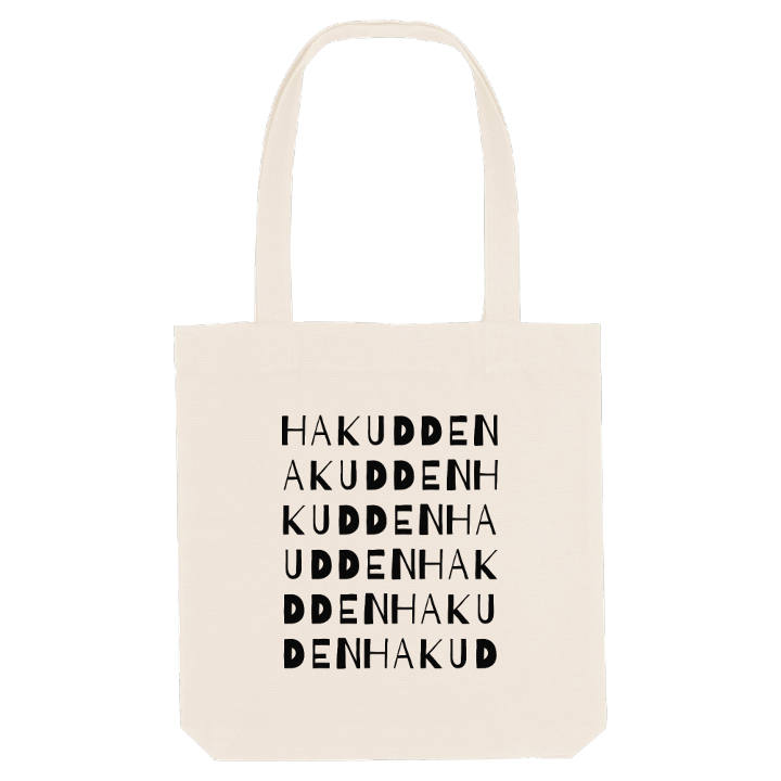 Hakudden ordlek tygkasse – tygkasse från PinShirt