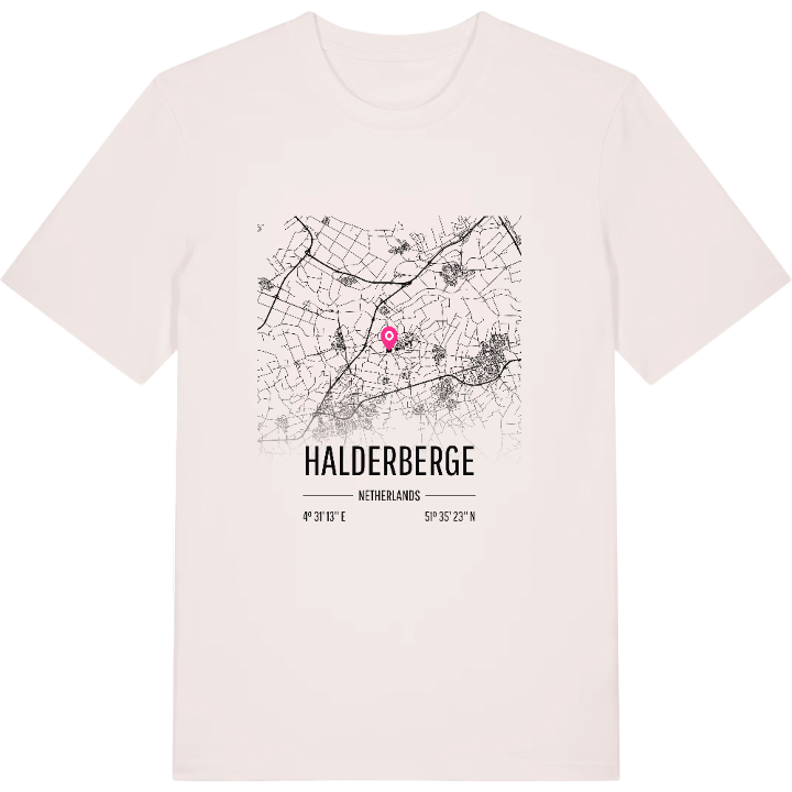 Halderberge karta t-shirt – t-shirt från PinShirt