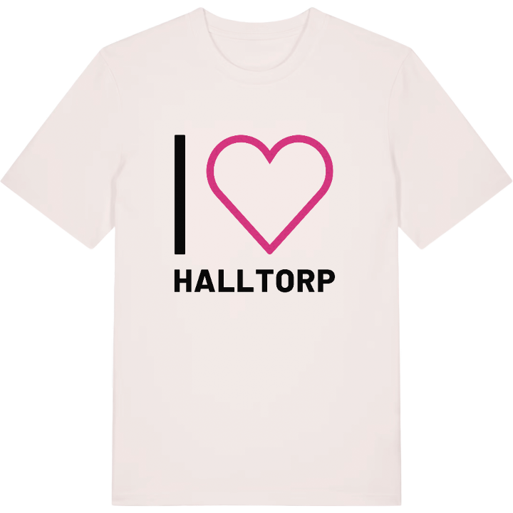 Jag älskar Halltorp t-shirt stort tryck – t-shirt från PinShirt