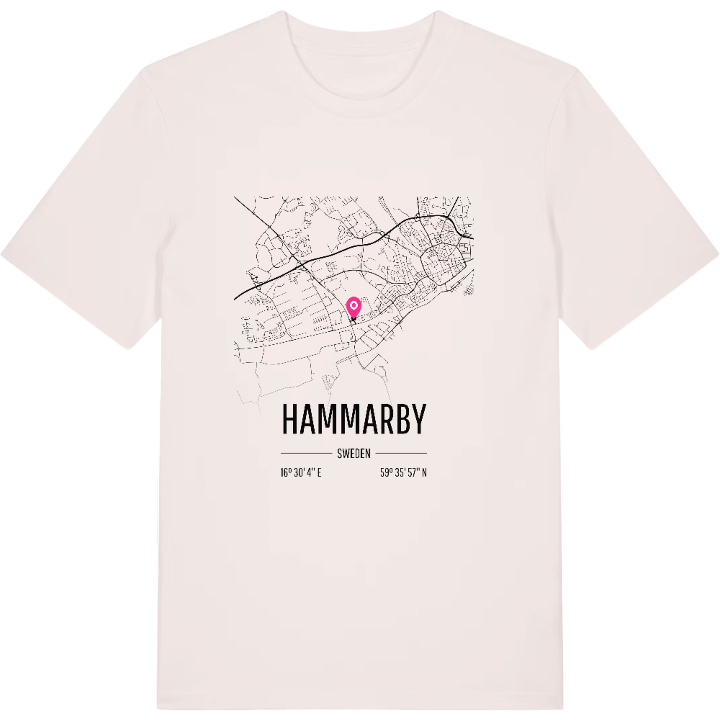 Hammarby karta t-shirt – t-shirt från PinShirt